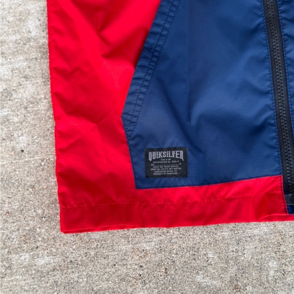 Quiksilver Boys Lightweight Hooded Jacket | Size L 16-18 | Red Surfwear - Picture 2 of 5
